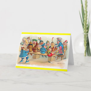 Cartão De Festividades O Janto de Natal do Brownie