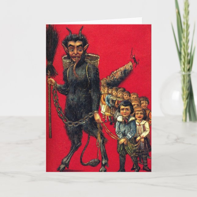 Cartão De Festividades O Krampus (Frente)