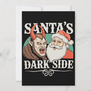 Cartão De Festividades O Lado Negro do Papai Noel Krampus Krampusnacht Na