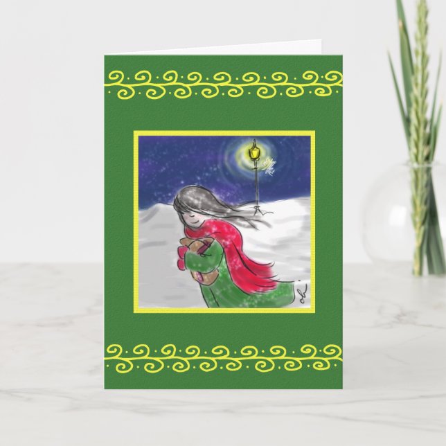 Cartão De Festividades O Lamppost (Frente)