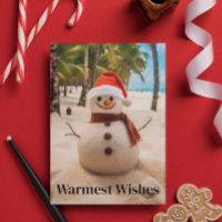 O mais quente deseja que Snowman a praia