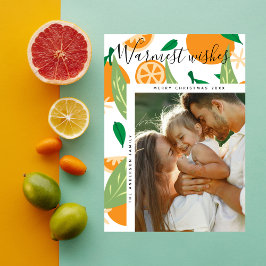 Cartão De Festividades O mais quente desejo de laranja Grove foto de Nata