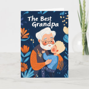 Cartão De Festividades O Melhor Avô Família Bonito