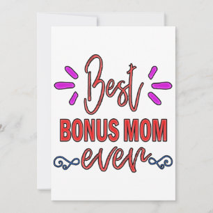 Cartão De Festividades O melhor bônus da mãe que a mãe já deu