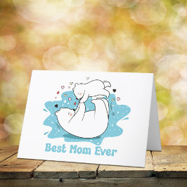 Cartão De Festividades O melhor dia das mães que ouvem as mães