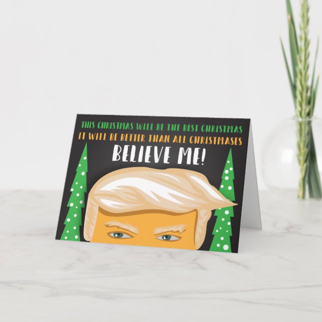 Cartão De Festividades O Melhor Donald Trump Natal Engraçado (Frente)