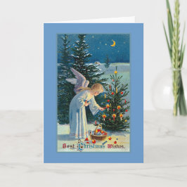 Cartão De Festividades O "melhor Natal deseja" o vintage