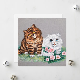 Cartão De Festividades O melhor par de Louis William Wain