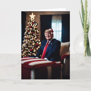 Cartão De Festividades O melhor presente de Natal de 2024 - Donald Trump