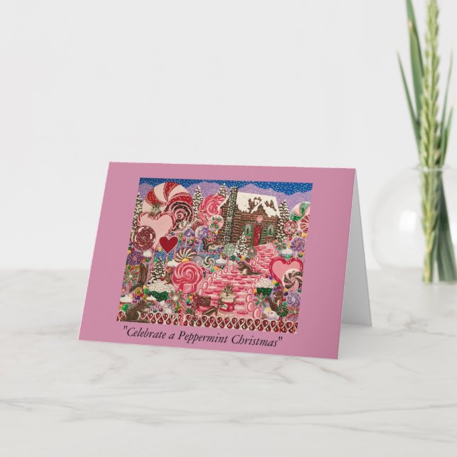 Cartão De Festividades O Mundo das Minerações de Elizabeth (Frente)