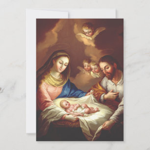 Cartão De Festividades O Nascimento de Jesus Cristo