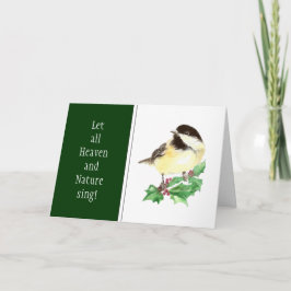 Cartão De Festividades O Natal da escritura deixou todo o céu e natureza