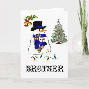 Cartão De Festividades O Natal de Snowman