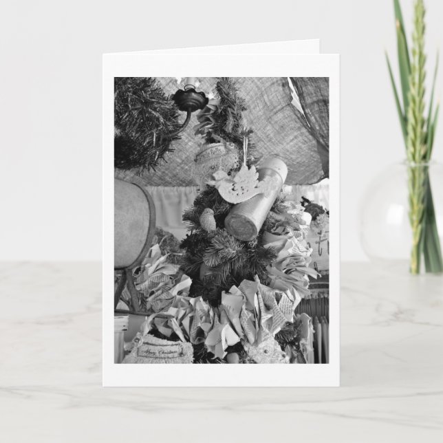 CARTÃO DE FESTIVIDADES O NATAL DESEJA ATRAVÉS DE QUILOS/TAMBÉM VOCÊ PERDI (Frente)