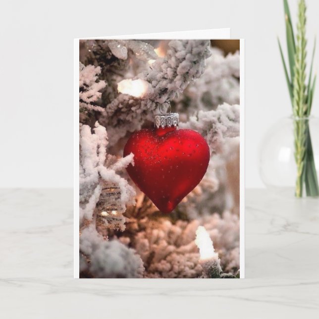 CARTÃO DE FESTIVIDADES O NATAL DESEJA CHEIO COM TODO O MEU "AMOR" (Frente)