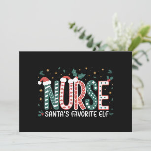 Cartão De Festividades O Natal do Enfermeiro Favorito do Papai Noel Inspi