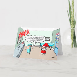 Cartão De Festividades O Natal é cancelado - Papais noeis falham no fluxo