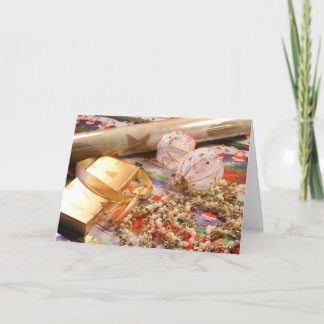 Cartão De Festividades O Natal é envolvido toda acima!