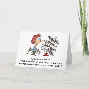 Cartão De Festividades O Natal é estranho.