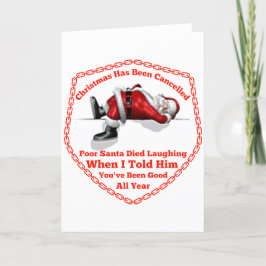 Cartão De Festividades O Natal Foi Cancelado