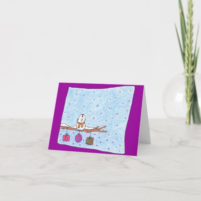 Cartão De Festividades O Natal Shoo Shoo (Frente)