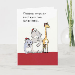 Cartão De Festividades O Natal Significa Muito Mais Do Que...