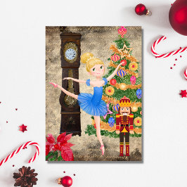 Cartão De Festividades O Nutcracker Clara Act I Christmas Eve Balé