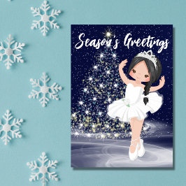 Cartão De Festividades O Nutcracker Snow Queen Ballerina Natal