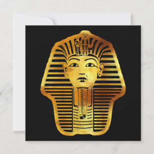 Cartão De Festividades O Ouro egípcio Tutankhamun Mask