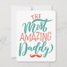 Cartão De Festividades O Papai Mais Incrível