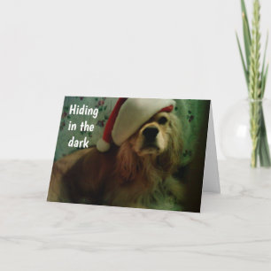 CARTÃO DE FESTIVIDADES O PAPAI NOEL JÁ CHEGOU? AMOR POR COCKER SPANIEL