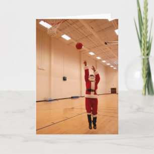 Cartão De Festividades O papai noel obteve saltos