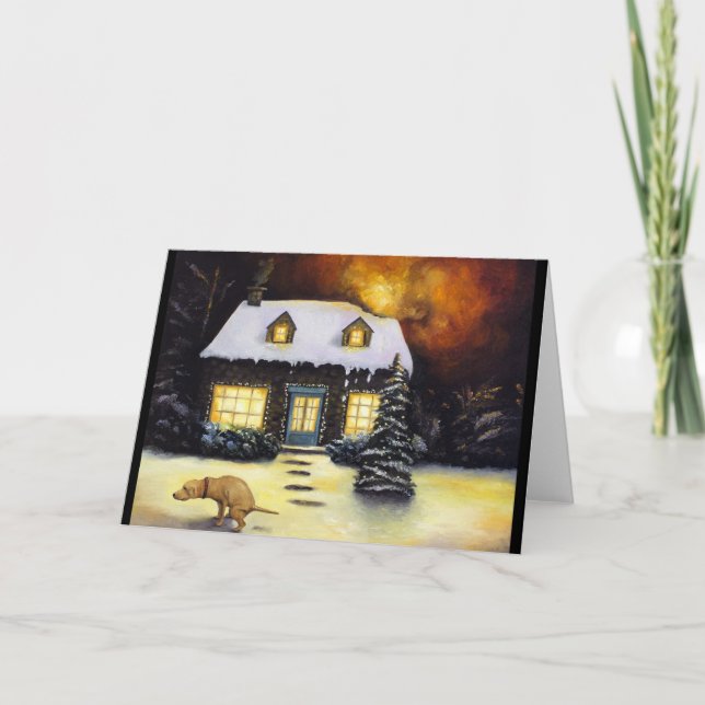 Cartão De Festividades O pesadelo o mais mau de Kinkade (Frente)