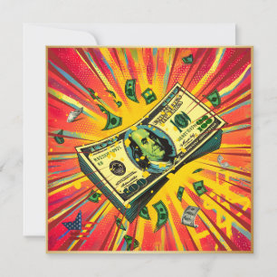 Cartão De Festividades O poderoso Dólar.