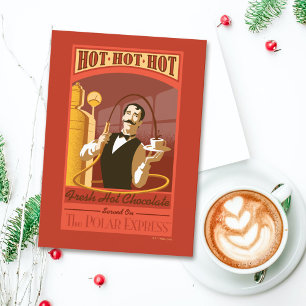 Cartão De Festividades O Polar Express   Chocolate Quente Arte Vintage
