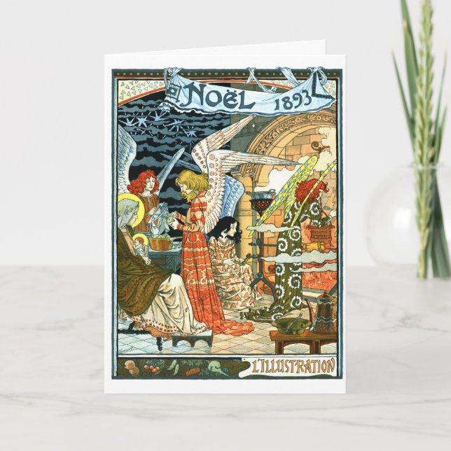 Cartão De Festividades O primeiro Natal (Frente)