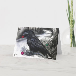 Cartão De Festividades O Raven desceu para a temporada