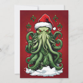 Cartão De Festividades O reinado de Yuletide de Cthulhu: Um Natal terríve