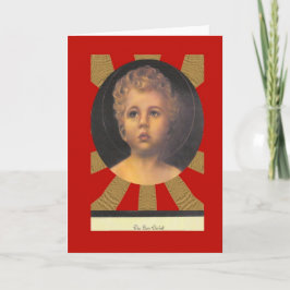 Cartão De Festividades O retrato do cristo do menino