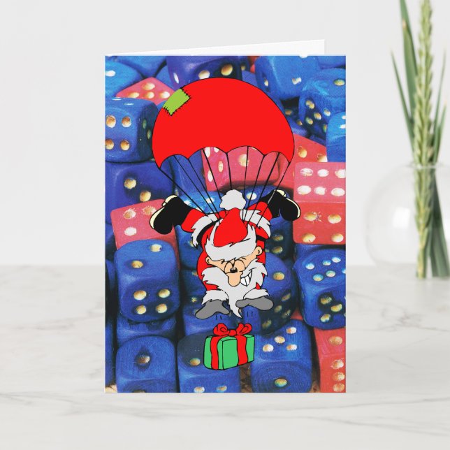 Cartão De Festividades O rolo de um dado (Frente)