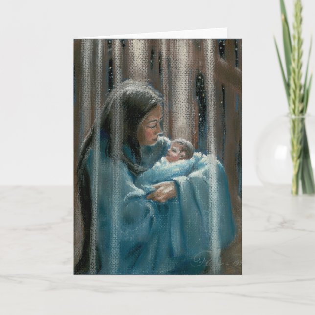 Cartão De Festividades O' Santa Luz (Frente)