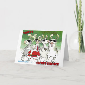 Cartão De Festividades O serviço secreto do papai noel