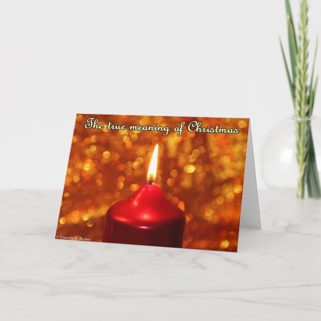 Cartão De Festividades O significado verdadeiro do Natal (Frente)