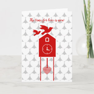 Cartão De Festividades O tempo do amor é agora
