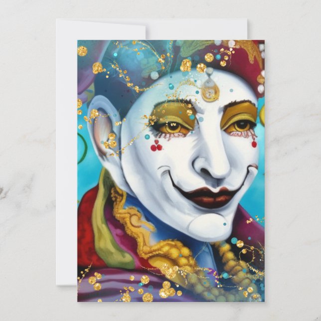 Cartão De Festividades O Tolo (Frente)