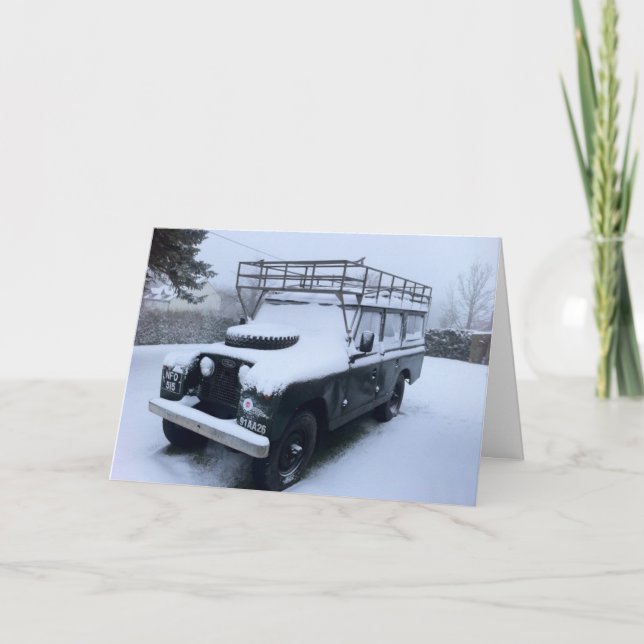 Cartão De Festividades O trenó alternativo do papai noel (Frente)