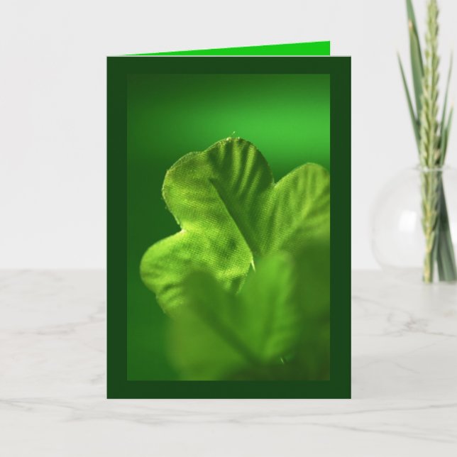 Cartão De Festividades O Trevo Verde - (Frente)