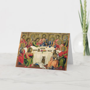 Cartão De Festividades O último jantar