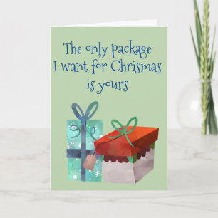 Cartão De Festividades O único presente que eu quero para o Natal é você