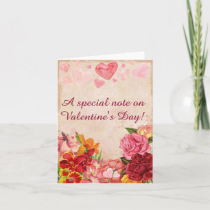 Cartão De Festividades O Victorian Steampunk floresce o dia dos namorados